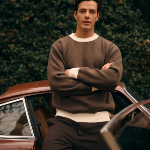 Contrast Knit – Brown