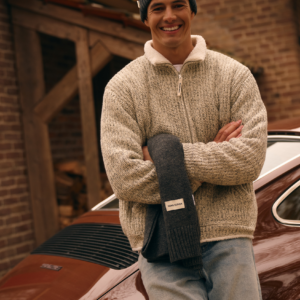 Heavy Knit Vest – Grey Melee