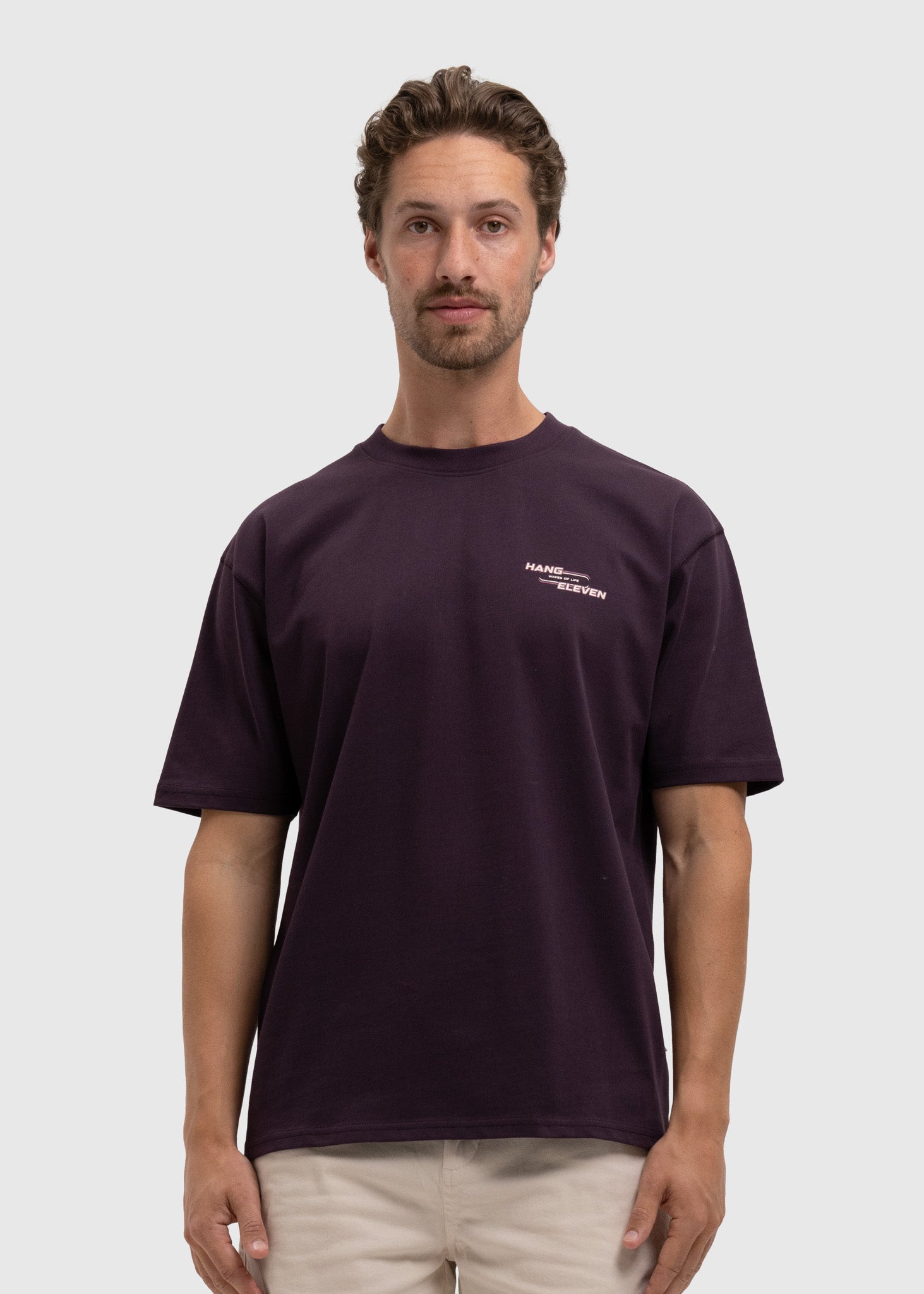Washed Waves Of Life Tee – Purple - Image 2