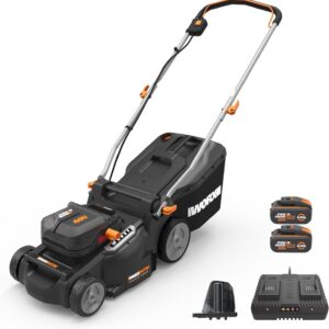WORX Nitro 40V 16″ Cordless Lawn Mower w/Brushless Motor 2.0 & Intellicut