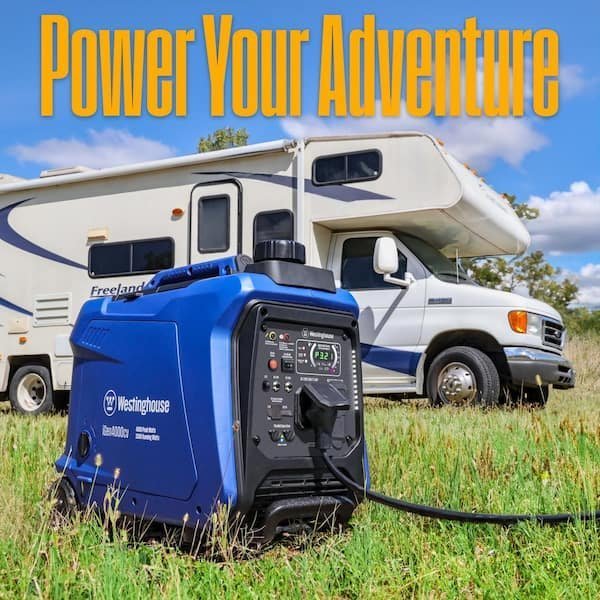 4,000-Watt Gas Powered Portable Inverter Generator with Recoil Start, LED Data Center - Image 7