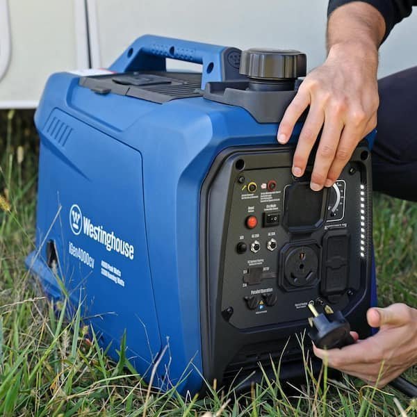 4,000-Watt Gas Powered Portable Inverter Generator with Recoil Start, LED Data Center - Image 8